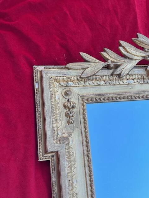 Sore napoleon iii wooden fireplace mirror