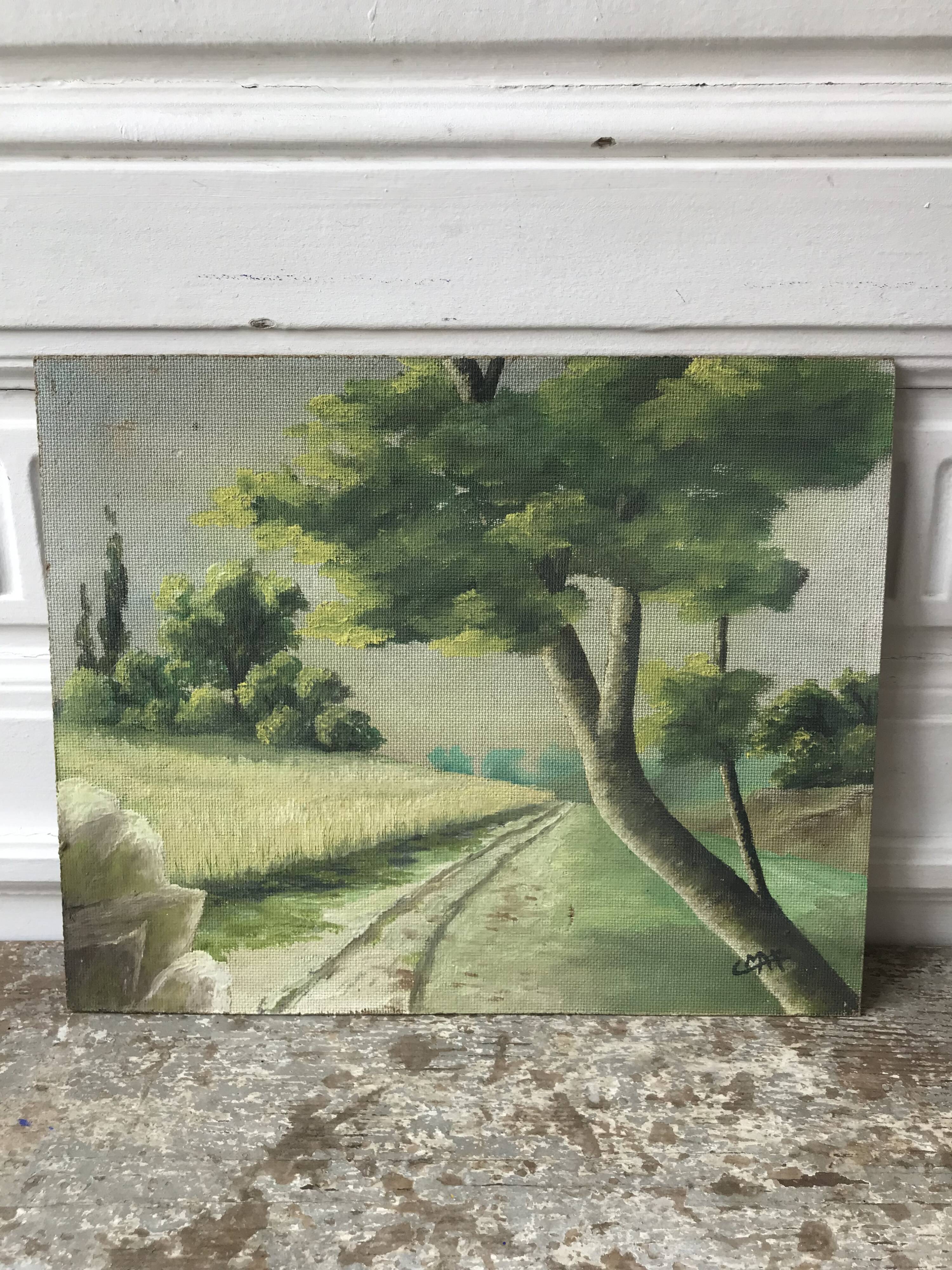 Landscape oil painting