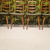Set of 4 Scandinavian chairs 1970