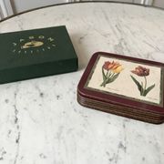 6 coasters Jason Coasters flowers Made in New Zealand (1963)