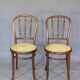 Set de 2 chaises Kohn bistrot cannées 1920 - bentwood -