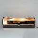 Mid-century Italian Smoked Glass Flush Mount by VECA, Labeled