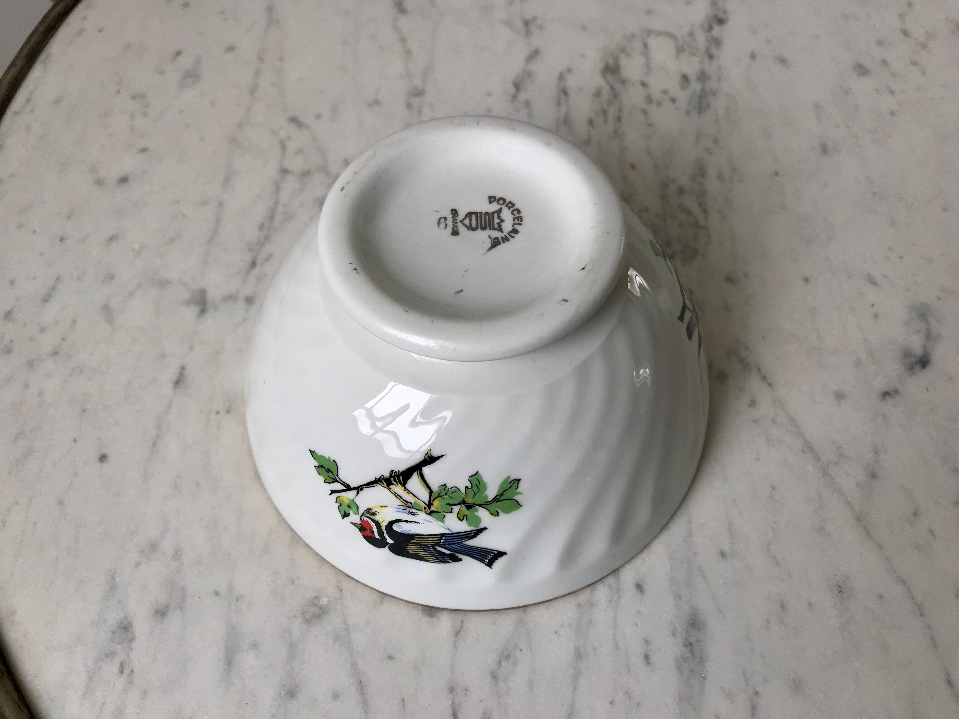 Bol vintage oiseaux années 50