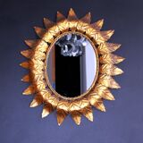 Miroir soleil ovale, 61x52cm.