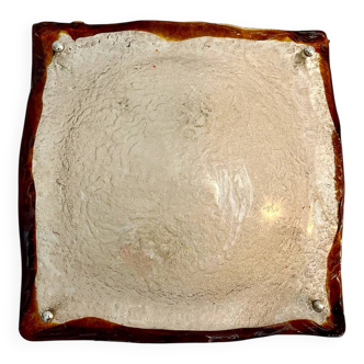 Mazzega wall lamp in two-tone Murano glass, Italy 1970