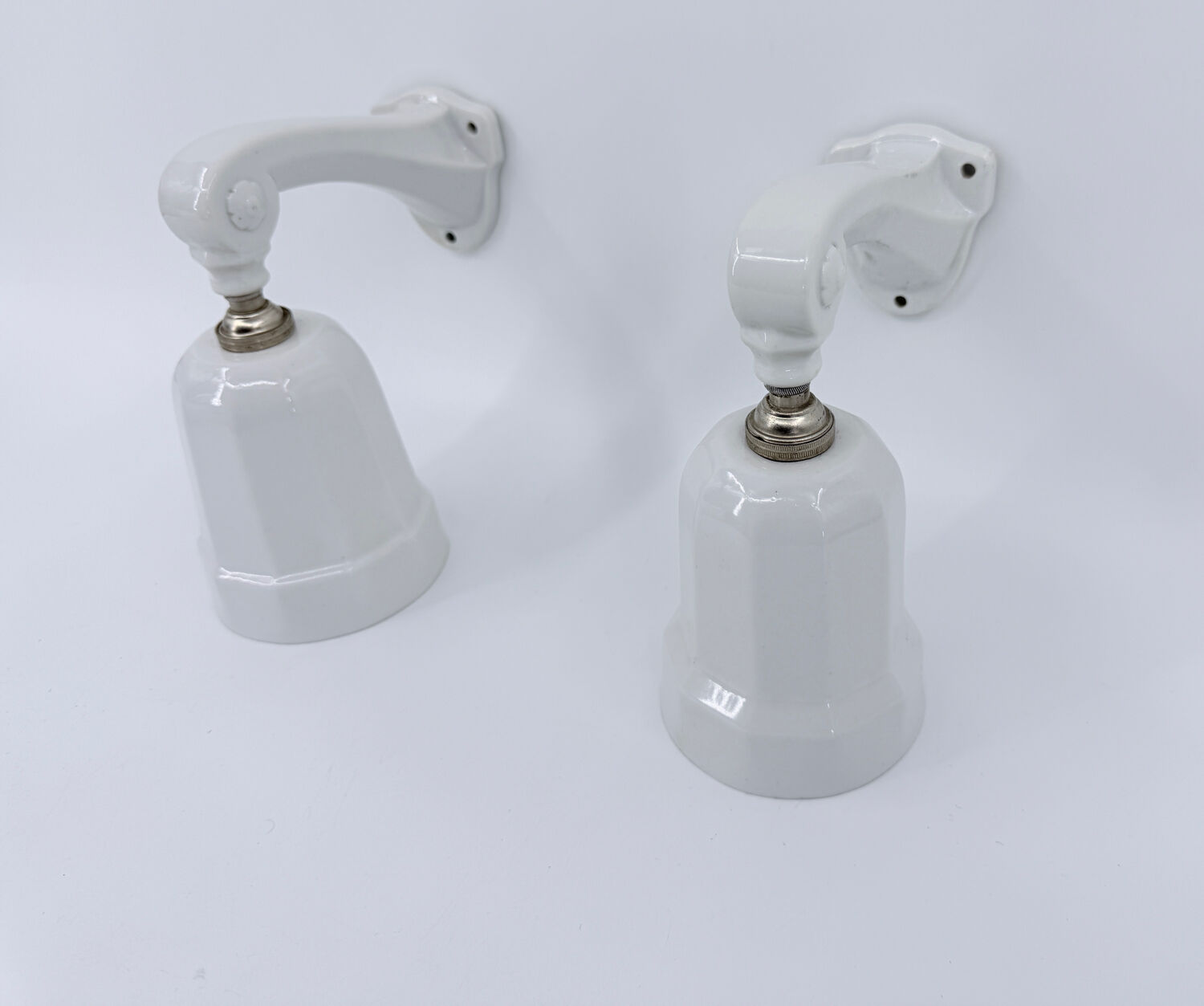 Art Deco porcelain wall lights