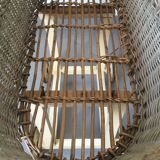 Wicker pram on wheels