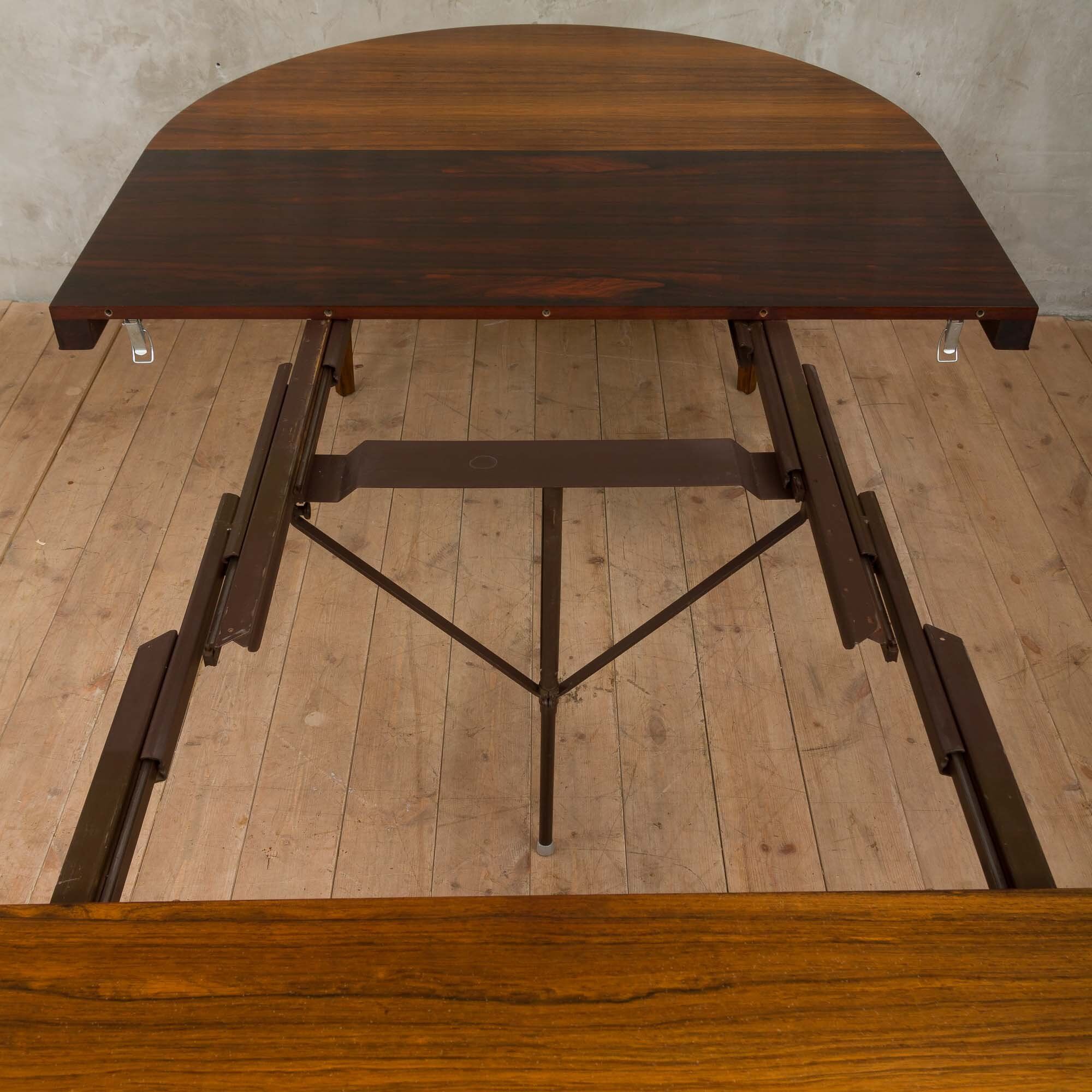 Rosewood extendable dining table by Severin Hansen for Haslev Møbelsnedkeri, 1960s