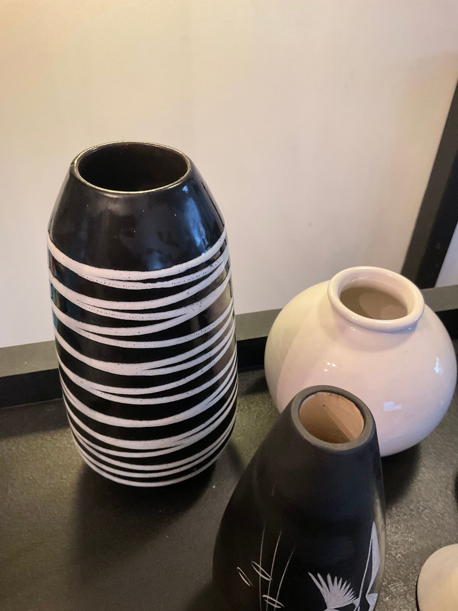 Series of 7 vintage ceramic vases 60s-70s