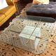 Artedi Italy 1970’s - coffee table brass,glass and travertin