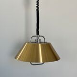 Chandelier pendant lamp rises and falls, design Jo Hammerborg for Fog and Mørup, Denmark circa 1960