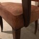 Fauteuil bridge en cuir