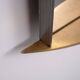 Post Modern Full-Length Wall Mirror in Gold Wood and Metal, 1980s Italy