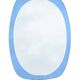 Blue mirror attributed to Fontana Arte, 1970