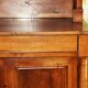 Sideboard with half-columns in walnut, Empire period.