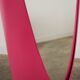 Lipstick mirror, pink, Italian design, 1970s, designer: Rodolfo Bonetto