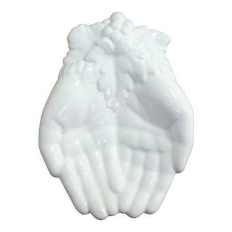 Faience Hands Cup