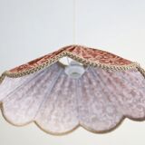 Suspension with printed floral design Françoise "auburn flowers"