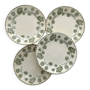 4 assiettes à dessert - sarreguemines