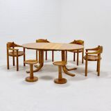 Pine Stool by Rainer Daumiller for Hirtshals Savværk Denmark 1970s