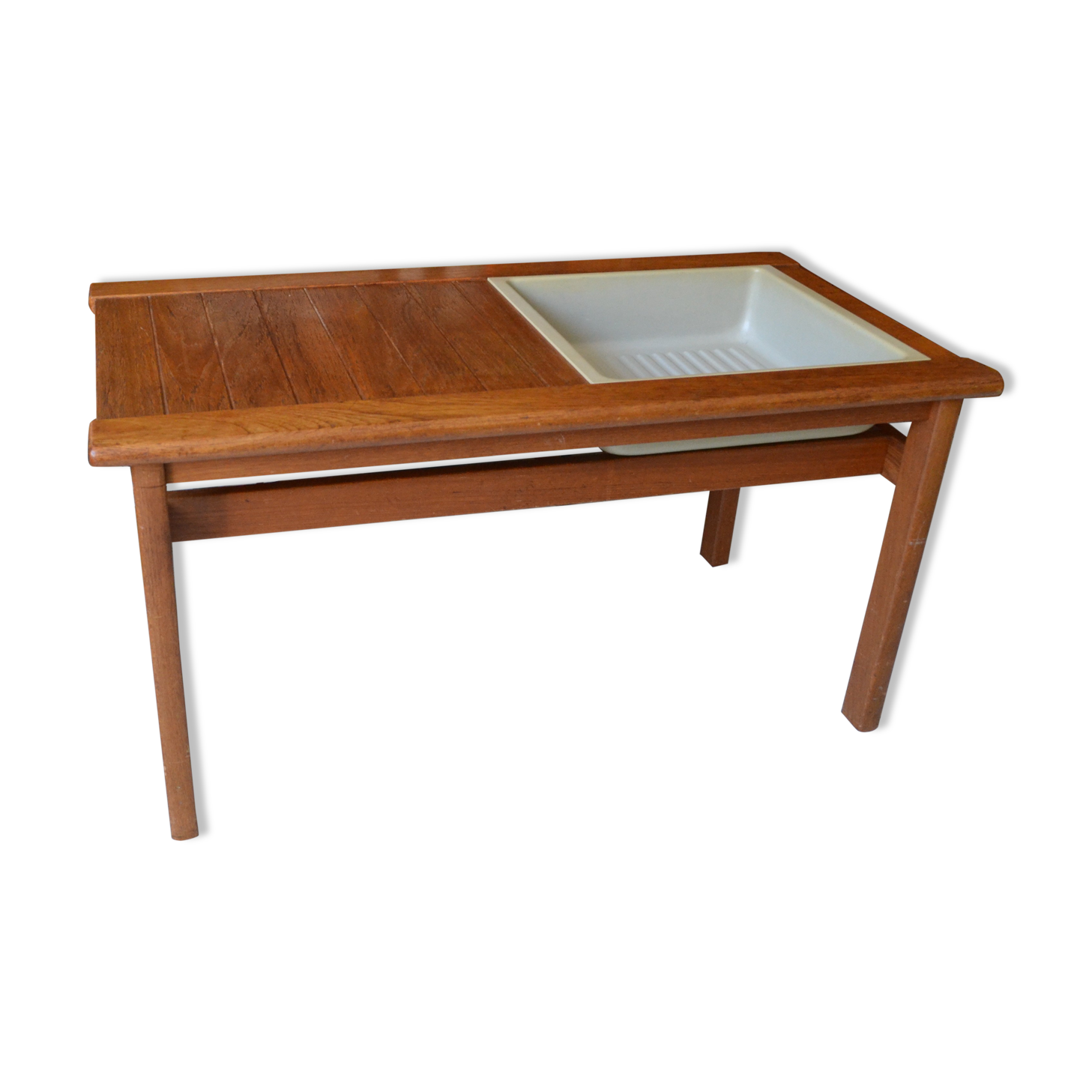 Scandinavian gardener coffee table teak 60s