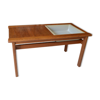 Scandinavian gardener coffee table teak 60s
