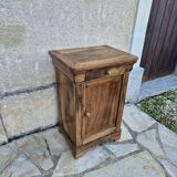 Late 19th century walnut bedside table