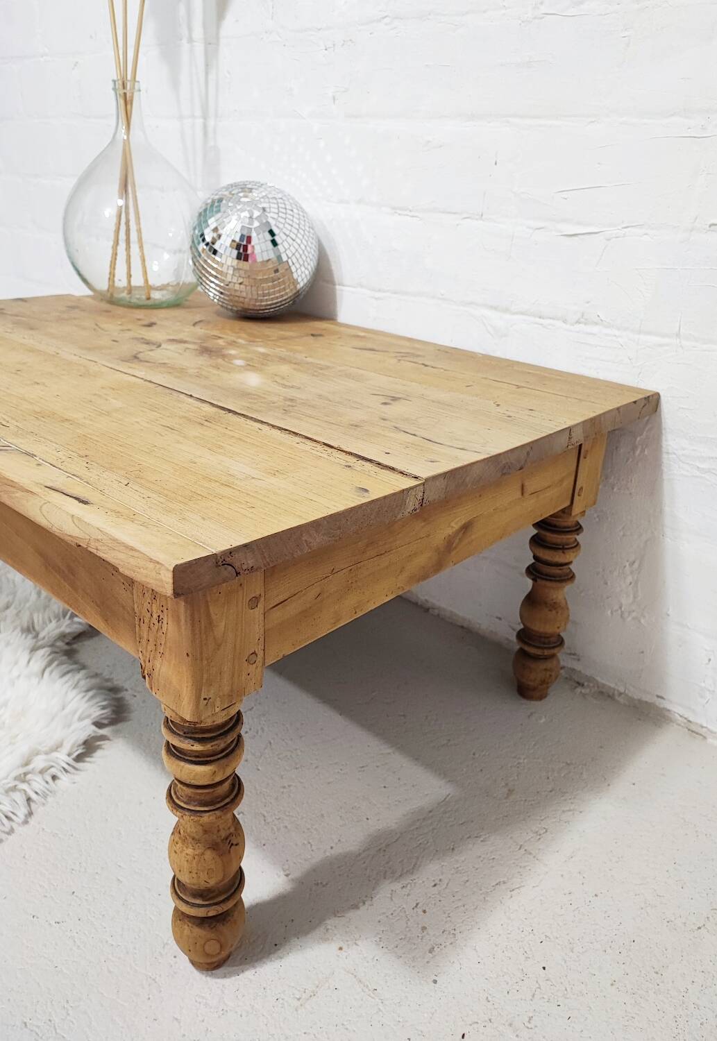Wooden coffee table