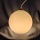 Suspension en opaline blanche