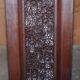 Paire de commodes vintage en bois dur sculpté
