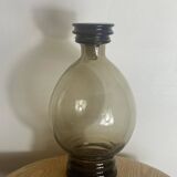 Art Deco smoked glass carafe