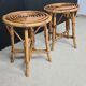 Pair of rattan stools 1960's