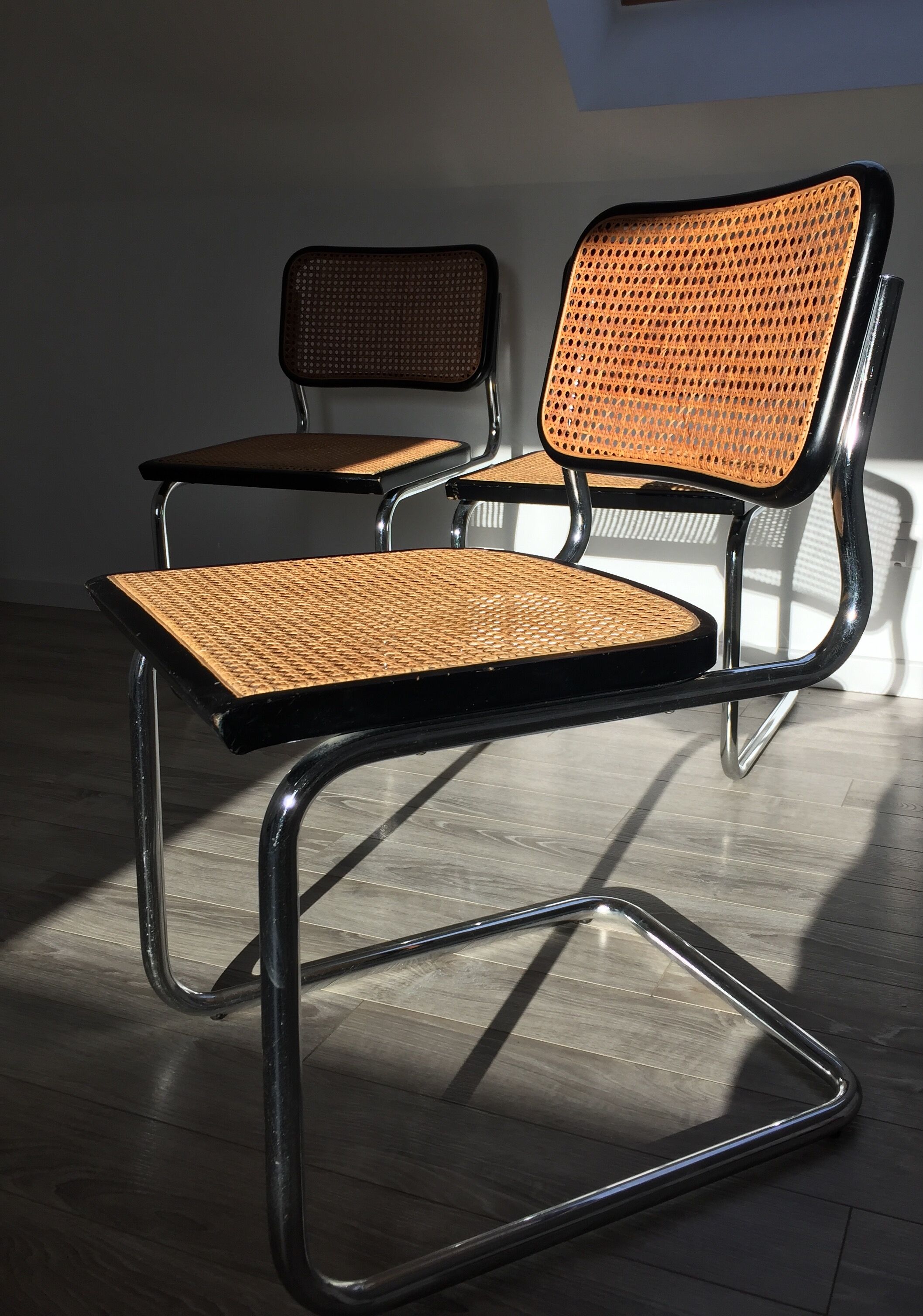 Trio de chaises Marcel Breuer
