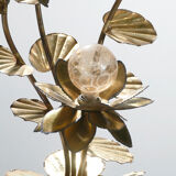 Brass House Jansen 70s flower lamp