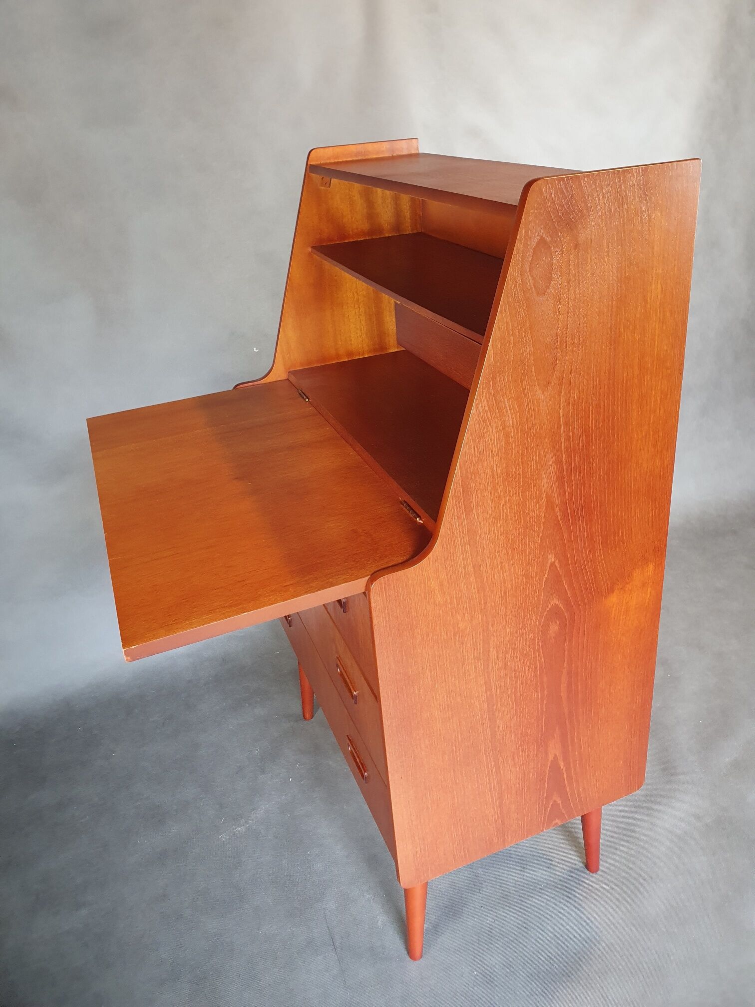 Norwegian vintage teak writing desk, 1960