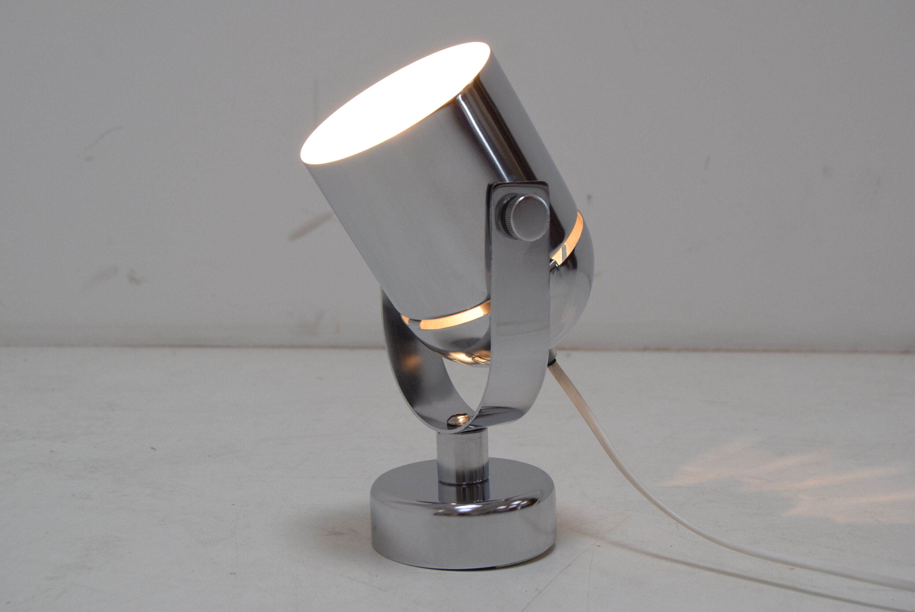 Mid-century Chrome Wall Lamp, by Stanislav Indra for Combi lux, 1970’s.