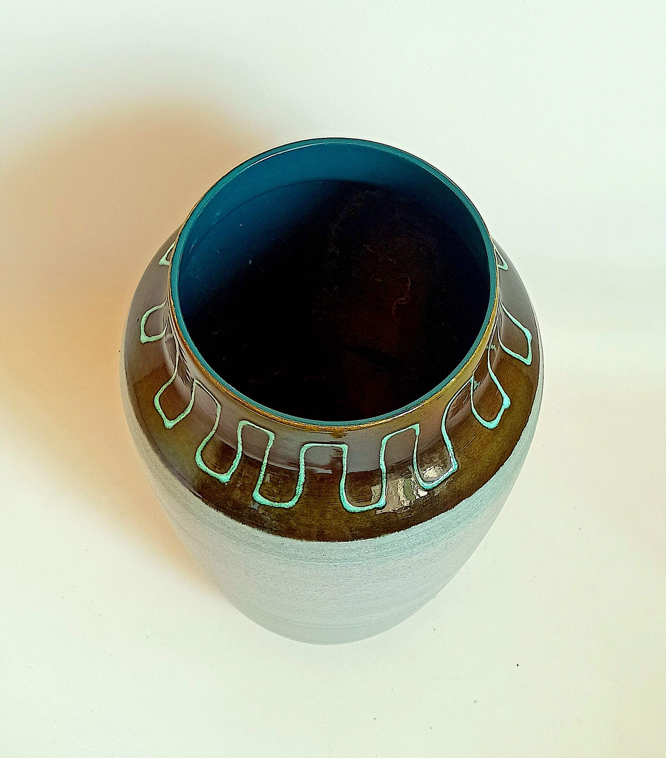 Ceramic vase west germany 70s height 50 cm