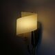 Pair of vintage wall lamps from the 1950s in brass.