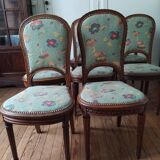 Sept chaises anciennes de style louis XVI