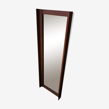 Mirror 60s in curved exotic wood