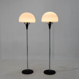 Pair of two floor lamps by Jaroslav Bejvl for Lidokov, 1960s