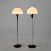 Pair of two floor lamps by Jaroslav Bejvl for Lidokov, 1960s
