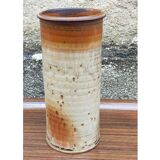 Potter's top cylinder vase in enamelled sandstone