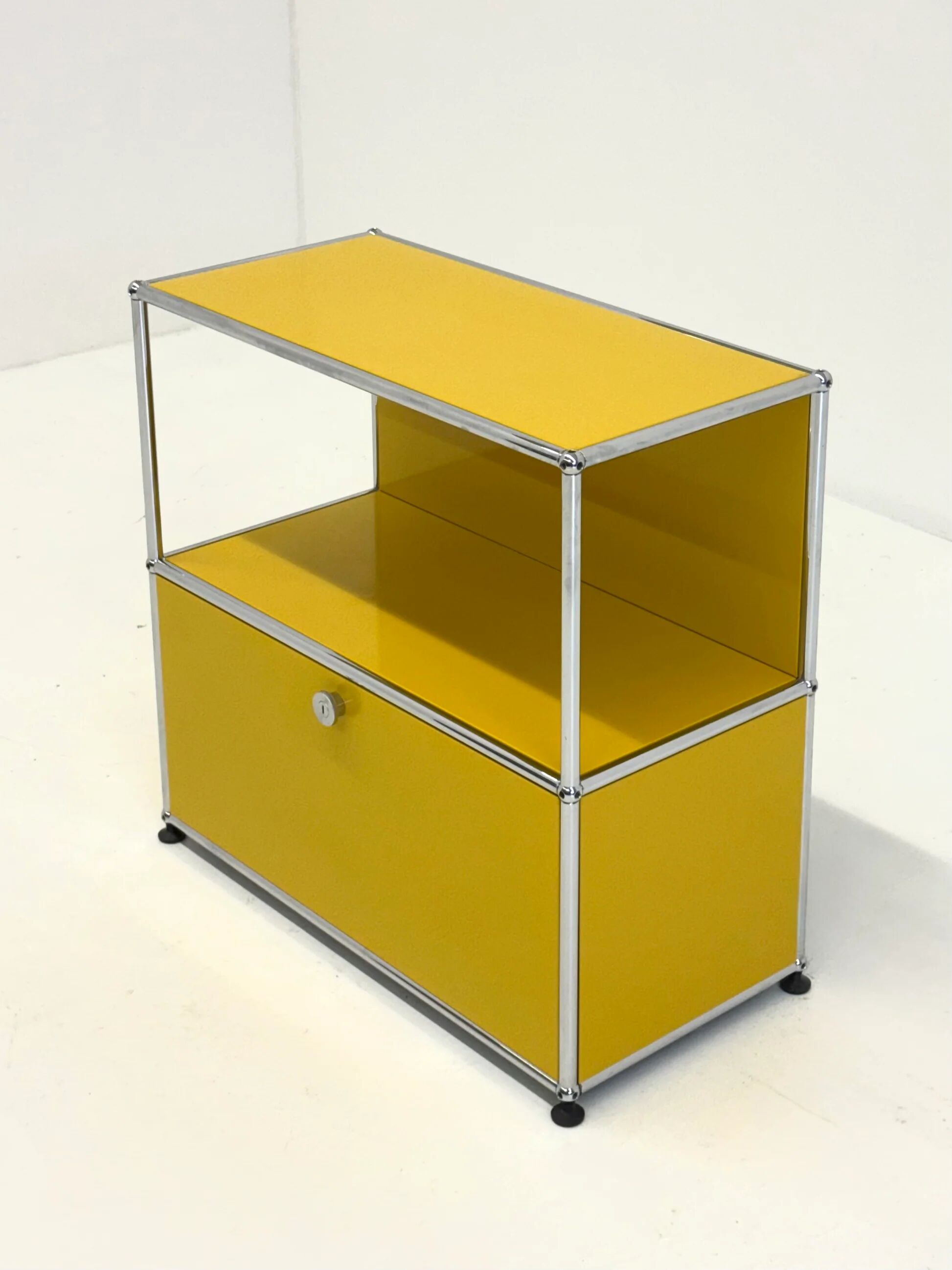 USM Haller cabinet in yellow