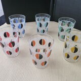 Set of 6 glasses vintage Luminarc cups