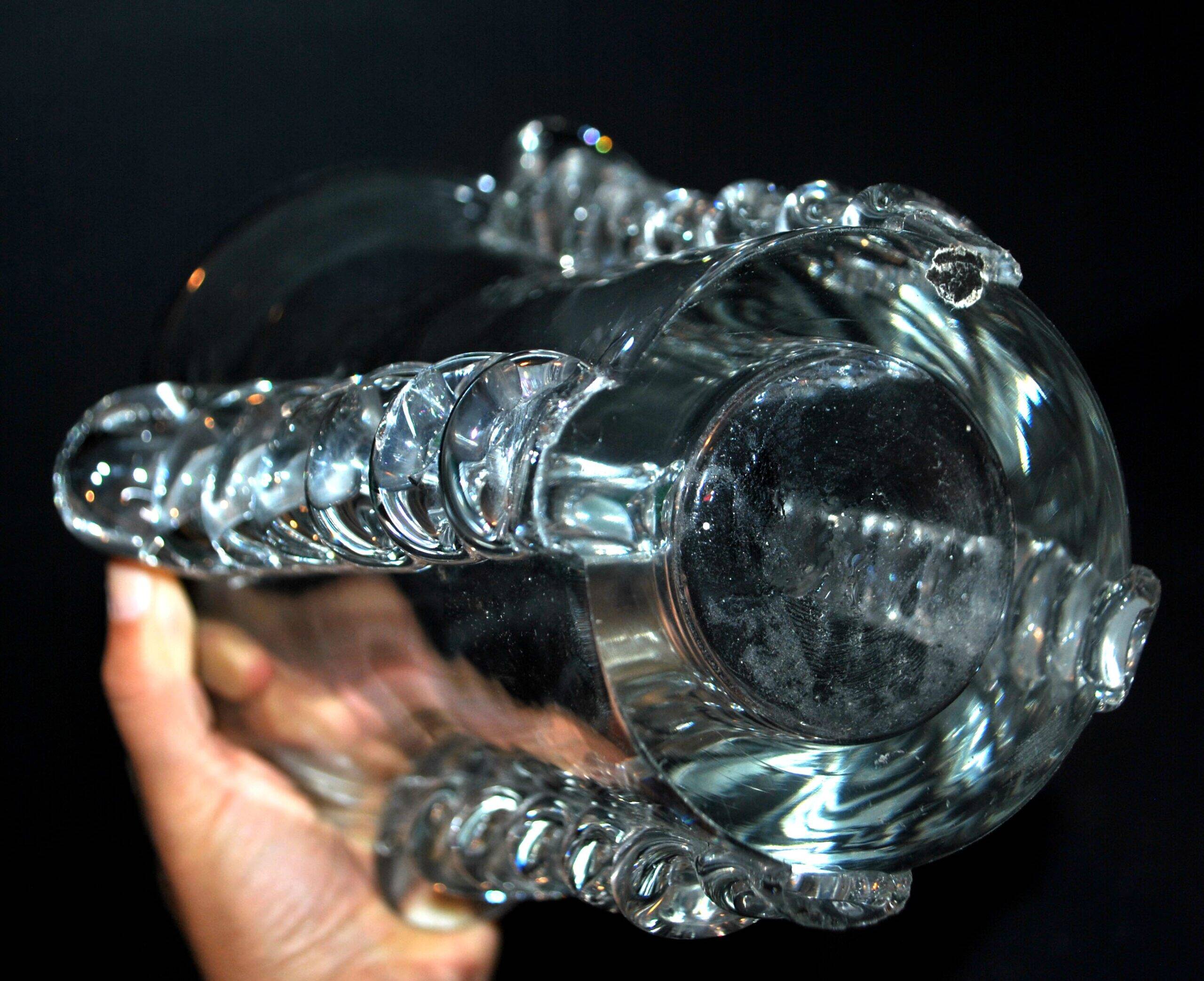 Vintage Vallerysthal crystal vase