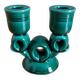 Vallauris candlestick in emerald green FPP slip