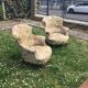 2 19th century toad armchairs