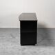 Commode en bois laqué noir des années 70