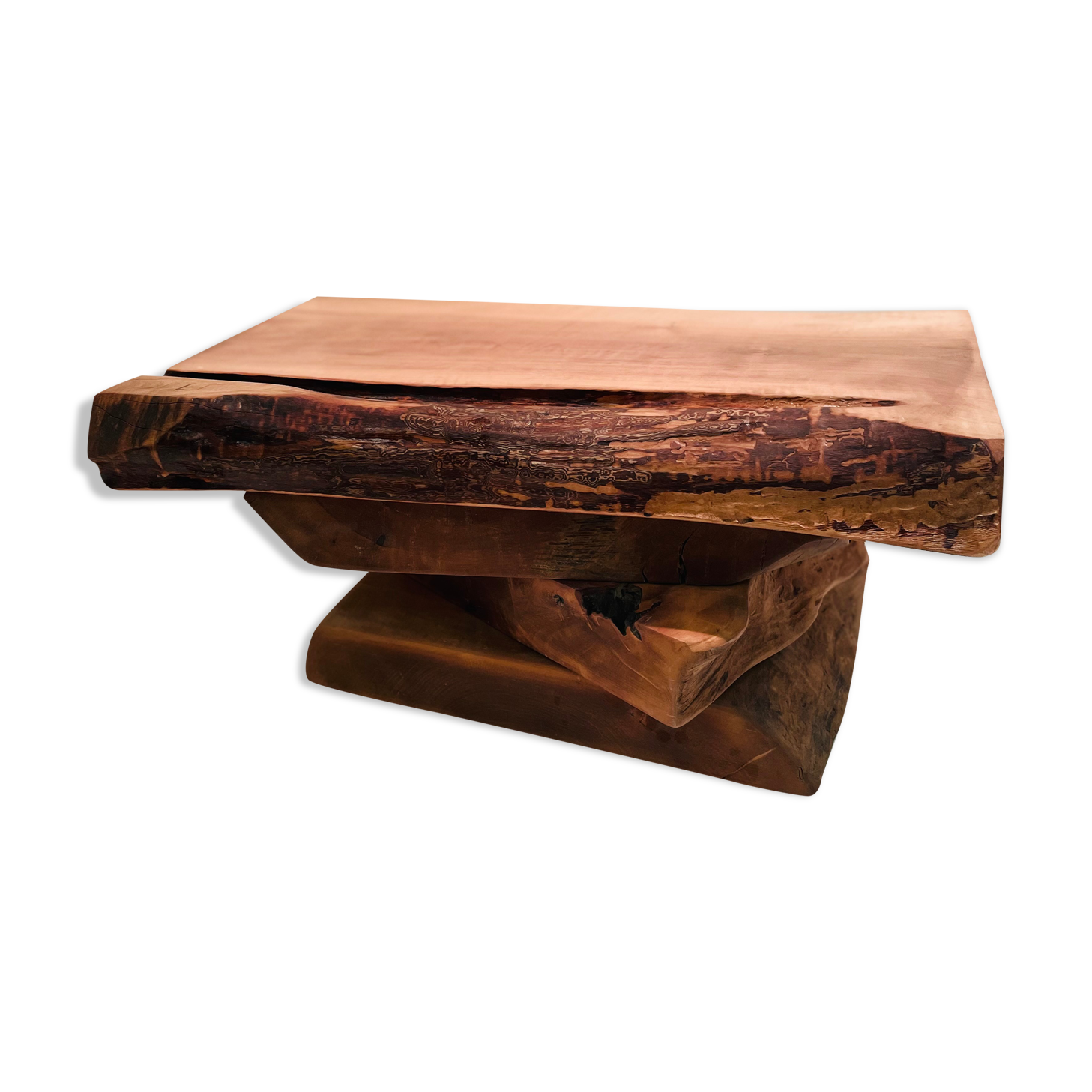 Solid wood coffee table